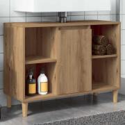 vidaXL Badrumsskåp ek 80x33x60 cm konstruerat trä