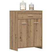 vidaXL Badrumsskåp artisan ek 60x33x80 cm konstruerat trä