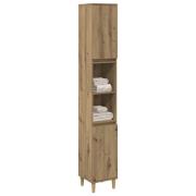 vidaXL Badrumsskåp ek 30x30x190 cm konstruerat trä