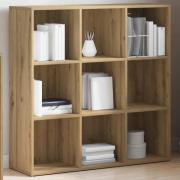 vidaXL Bokhylla artisan ek 98x29x97,5 cm