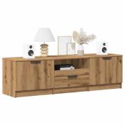 vidaXL TV-skåp hantverksmässig ek 140x35x40 cm konstruerat trä