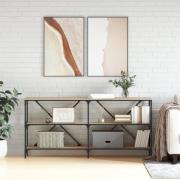 vidaXL Konsolbord sonoma-ek 160x30x75 cm konstruerat trä och järn