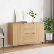 vidaXL Skänk sonoma-ek 101,5x35x70 cm konstruerat trä