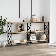 vidaXL Avlastningsbord sonoma ek 156x28x80,5 cm konstruerat trä