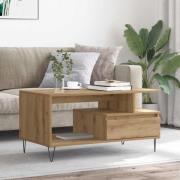vidaXL Soffbord artisan ek 90x49x45 cm konstruerat trä