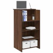 vidaXL Receptionsdisk brun ek 55x50x103,5 cm konstruerat trä