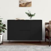 vidaXL Skänk svart 101,5x35x70 cm konstruerat trä