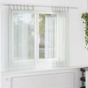 vidaXL Voile gardiner med stångfickor 2 st ljusgrå