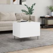 vidaXL Soffbord vit 60x44,5x45 cm konstruerat trä