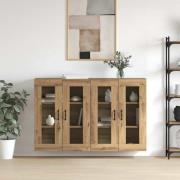 vidaXL Väggmonterade Skåp 2 pcs artisan ek 69.5 x 34 x 90 cm