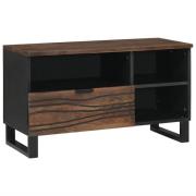 vidaXL TV-skåp med låda Brun 80 x 33 x 46 cm massivt mangoträ