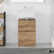 vidaXL Tvättställsskåp Artisan Ek 40 x 37 x 59 cm Konstruerat trä