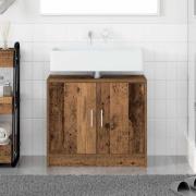 vidaXL Sink Cabinet Gammalt trä 63 x 29 x 55 cm Konstruerat trä