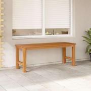 vidaXL Trädgårdsbänk 114 cm massiv teak