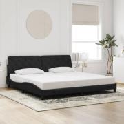 vidaXL Bed Frame without Mattress Black 200x200 cm Velvet