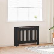 vidaXL Elementskydd svart 112x19x81,5 cm MDF