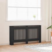 vidaXL Elementskydd svart 152x19x81,5 cm MDF