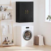 vidaXL Väggskåp Svart ek 69.5 x 34 x 90 cm Konstruerat trä
