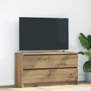 vidaXL TV-bänk hantverksmässig ek 100x35x54 cm konstruerat trä