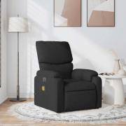 vidaXL Massagefåtölj svart tyg