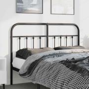 vidaXL Ersättningsgavel metall svart 150 cm