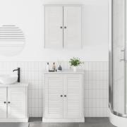 vidaXL Badrumsmöbelset 2 pcs Brun 67,5 x 34 x 80 cm Massiv furu