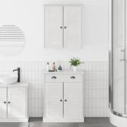 vidaXL Badrumsmöbelset VIGO 2 pcs Brun 67,5 x 34 x 80 cm Massiv furu