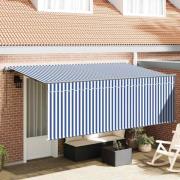 vidaXL Markis med persienn Kräm 350 x 200 x 120 cm Tyg och Metall