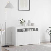 vidaXL Sideboard Vit 116 x 30 x 75 cm Konstruerat trä