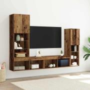 vidaXL TV-skåp Gammalt trä 40.5 x 30 x 102 cm Konstruerat trä