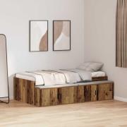 vidaXL Sängram med låda Artisan Ek 70 x 190 cm Konstruerat trä