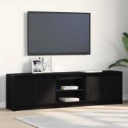 vidaXL TV-skåp Svart 182 x 34 x 50 cm Konstruerat trä