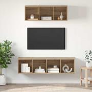 vidaXL TV-bänkset Väggmonterad 2 pcs artisan ek Konstruerat trä