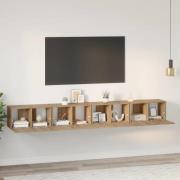 vidaXL TV-bänkset 4 pcs artisan ek 60 x 30 x 30 cm Konstruerat trä