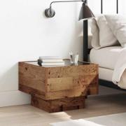 vidaXL Förvaringsskåp Gammalt trä 40 x 40 x 30 cm