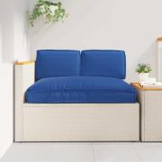 vidaXL Pallkuddset 3 pcs Kungsblå 120 x 80 x 12 cm Oxford tyg