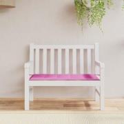 vidaXL Trädgårdsbänk-kudde Rosa 100 x 50 x 4 cm Oxford tyg