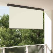 vidaXL Utomhus rullgardin Striped Manuell Kräm 200 x 250 cm tyg