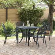 vidaXL Stol 4 pcs Antracit 56 x 65 x 89cm Stål