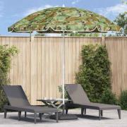 vidaXL Badparasol Grön 263 x 263 x 272 cm Polyester och metall