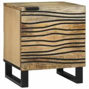 vidaXL Sängbord Brun och svart 40 x 33 x 46 cm