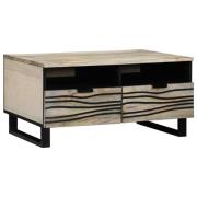 vidaXL Kaffeebord med låda Beige och svart 80 x 54 x 40 cm