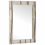 vidaXL Badrumsspegel Brun 50 x 2.5 x 70 cm Massivt mango trä, glas