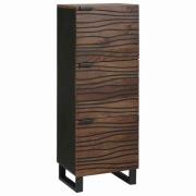 vidaXL Highboard Brun 40 x 33 x 110 cm massivt mangoträ