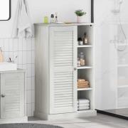 vidaXL Badrumsskåp med lagring VIGO Vit 67,5 x 34 x 110 cm Massiv furu
