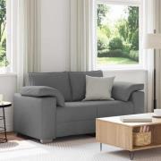 vidaXL Loveseat i Mörkgrå, 120 cm Tyg