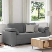 vidaXL Soffa med kudde Mörkgrå 180 x 77 x 82 cm tyg