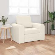 vidaXL Golvsängsoffa 2-i-1 Grädde 98x71x83 cm Sammet