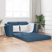 vidaXL Floor Sofa Bed 2-i-1 Blå 148x71x83 cm Tyg