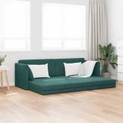 vidaXL Bäddsoffa Mörkgrön 213 x 76 x 77 cm Sammet